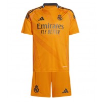 Camiseta Real Madrid Vinicius Junior #7 Visitante Equipación para niños 2024-25 manga corta (+ pantalones cortos)